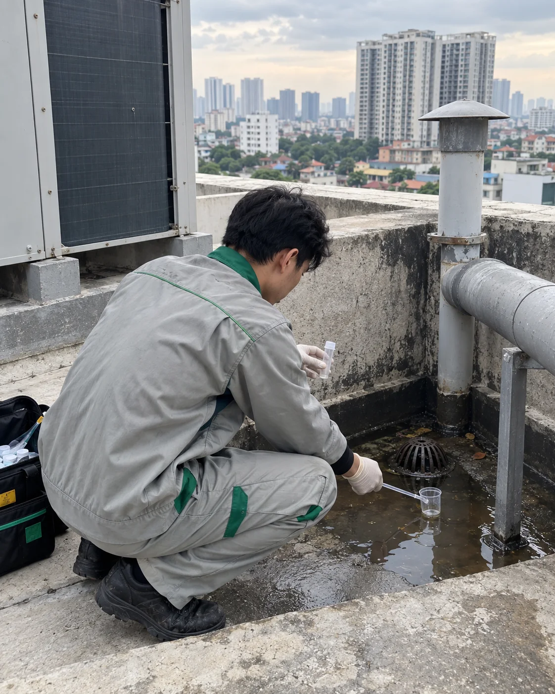 Ban quản lý chung cư: xoá điểm đọng nước trong khuôn viên